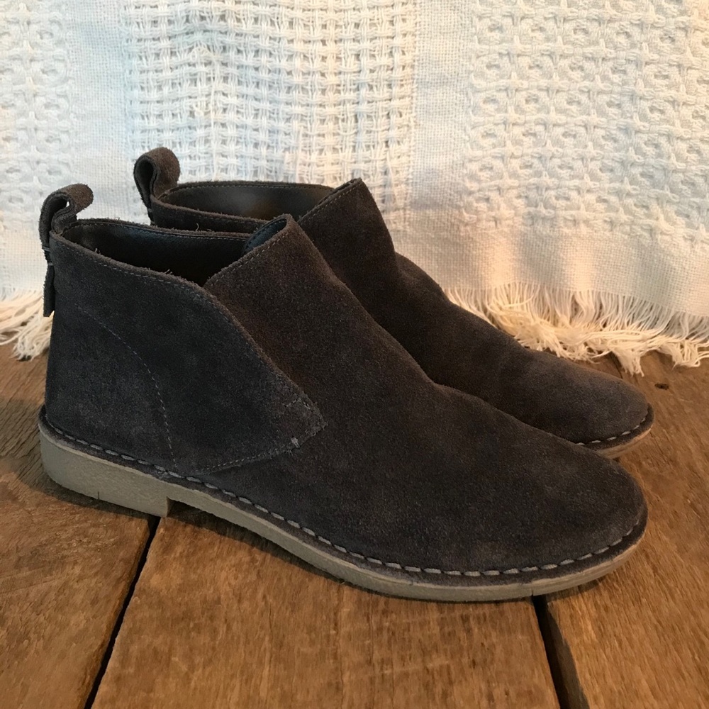 Dolce Vita Gray Suede Booties
